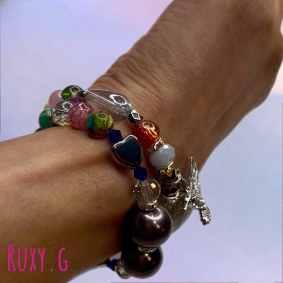 Silver Hummingbird Charm Bracelet - Picture 7 of 10